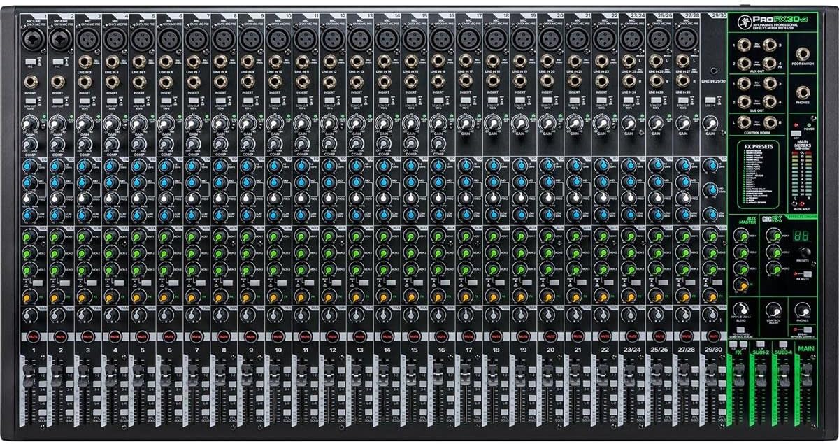 Consola/Mezcladora Análoga Mackie Pro FX 30v3