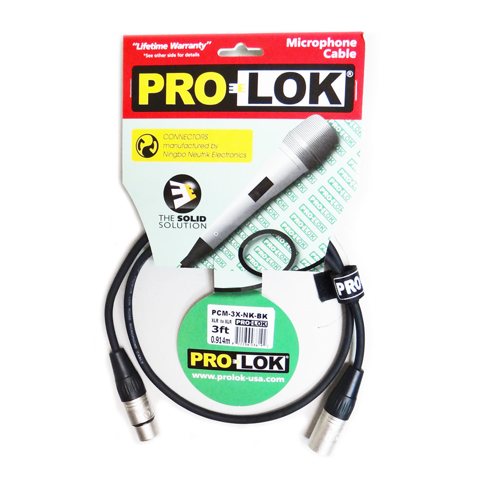 Cable Patch Profesional XLR Prolok PCM3X 1 Mt