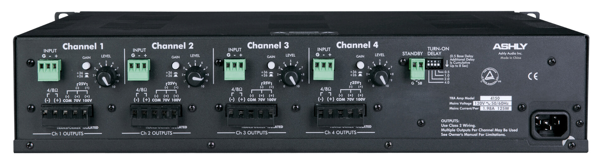 Amplificador Multi Ambiente Ashly TRA-4150 (4X150W)