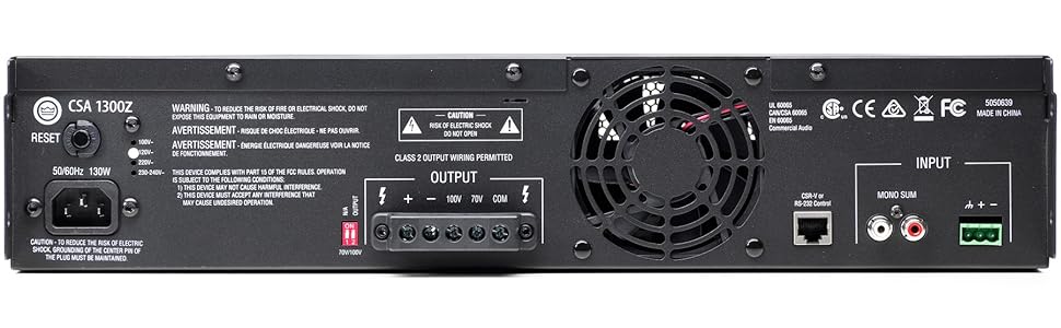 Amplificador de Audio Ambiental JBL CSA1300Z(1X300W)