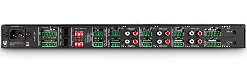 Amplificador Multi Ambiente de Audio JBL CSMA 280U-US (2X80W)