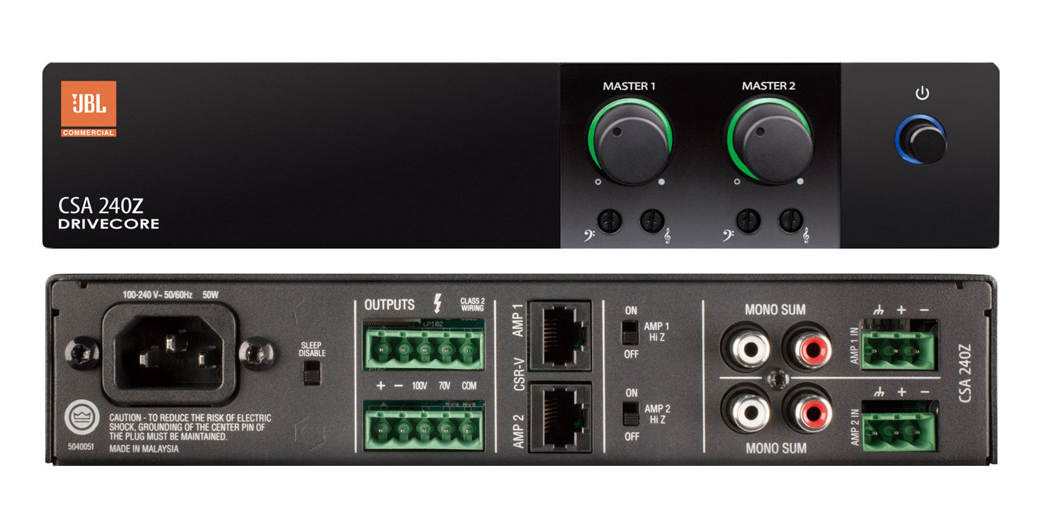 Amplificador de Audio Ambiental JBL CSA 240Z (2X40W)