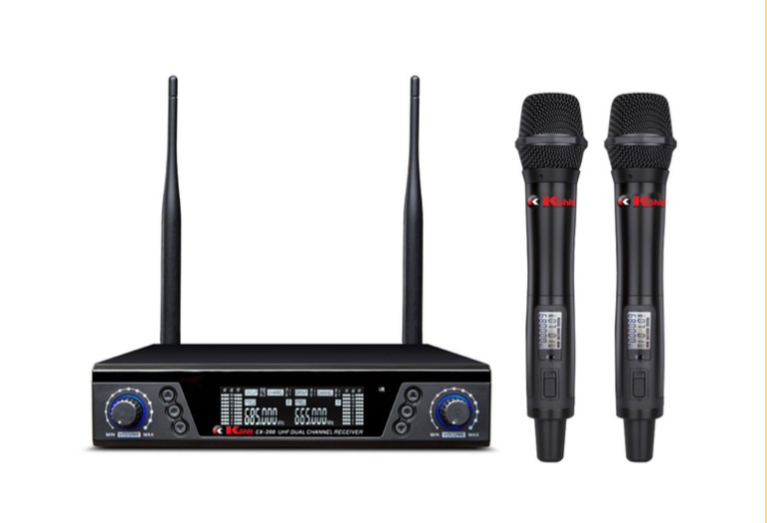Sistema Inalámbrico de Micrófono de Mano Doble para Vocales Kohlt KHEX 200