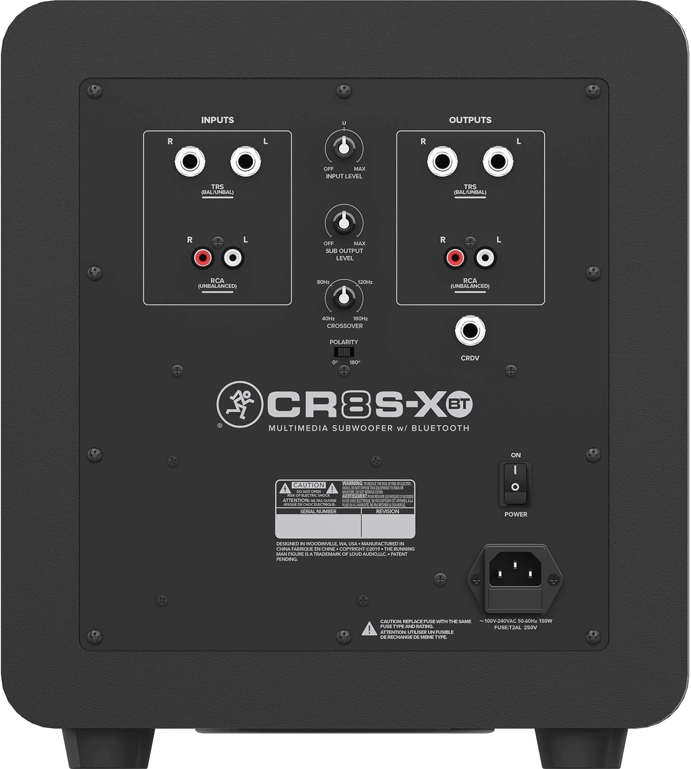 Subwoofer Mackie CR8S XBT