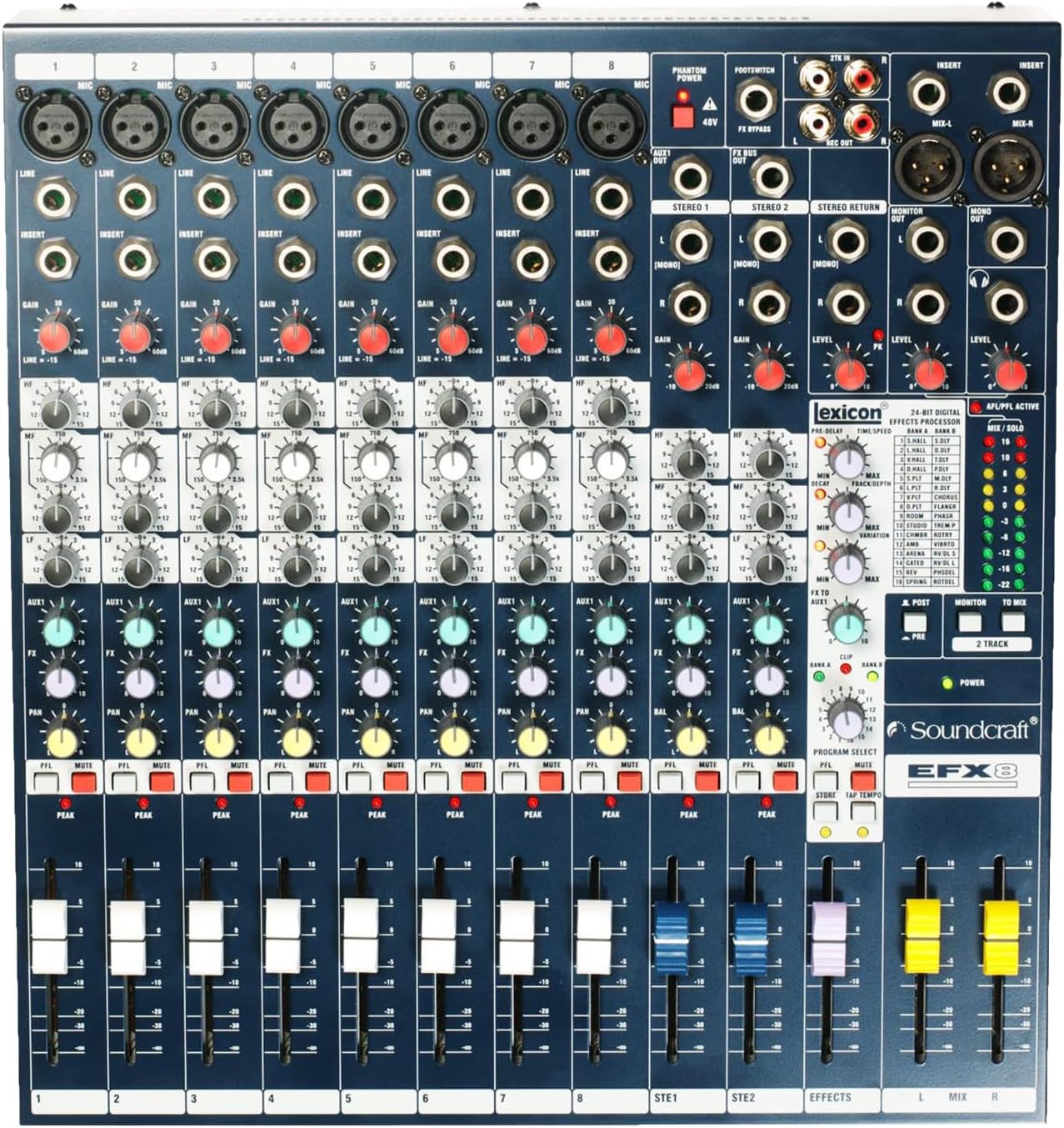 Consola/Mezcladora Análoga Soundcraft EFX 8