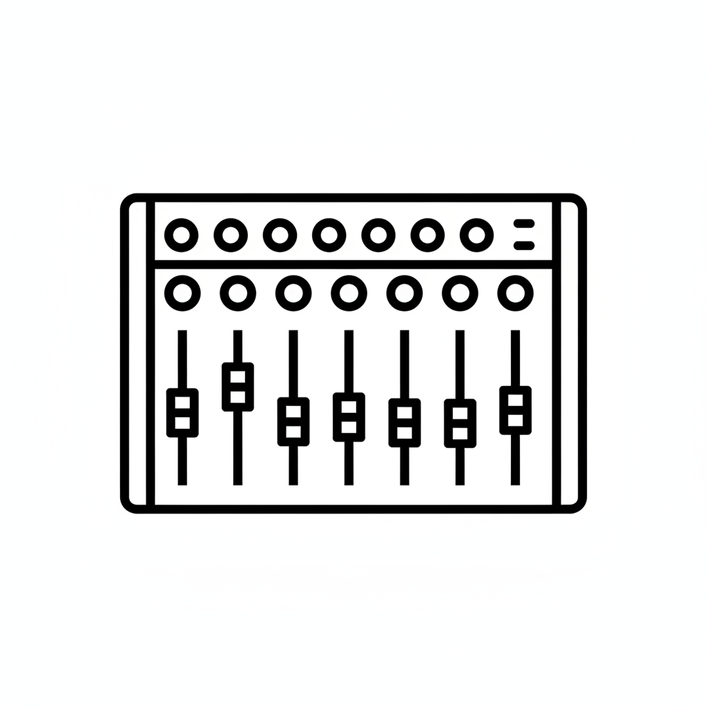 Ícono de mixer de audio