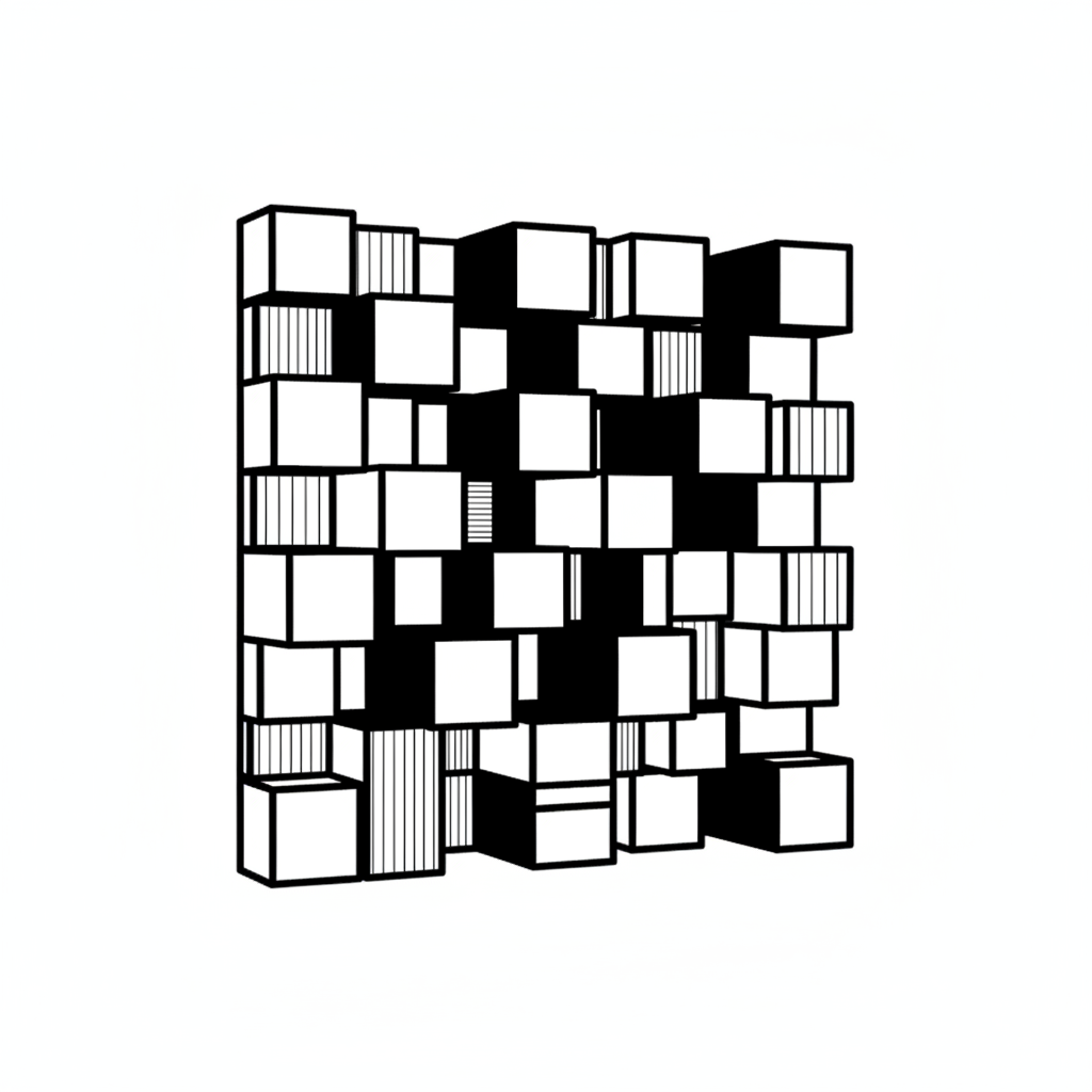 Ícono de panel acústico 3D