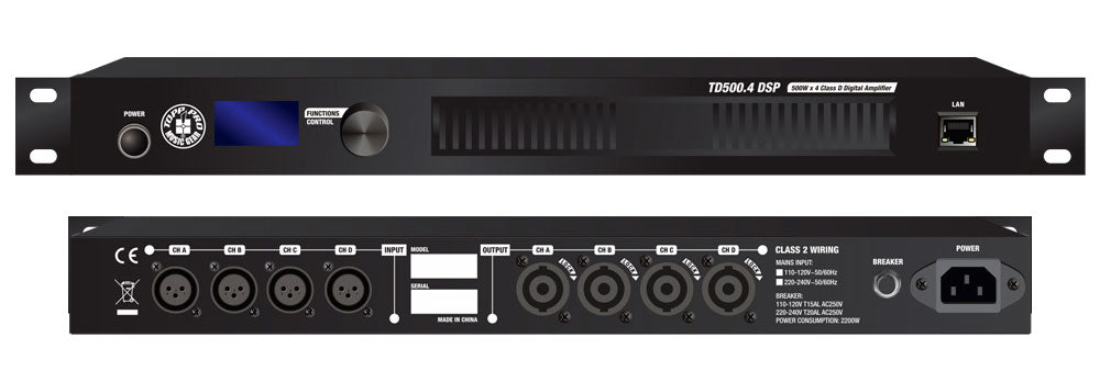 Amplificador Multi Ambiente TOPP PRO TD500 DSP